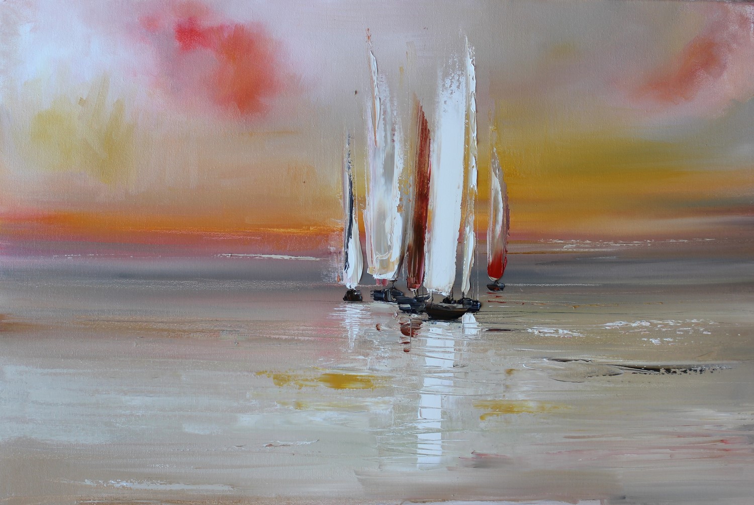 'Sails Reflected' by artist Rosanne Barr